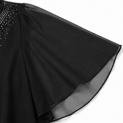 Jessamy embellished V-neck overlay dress