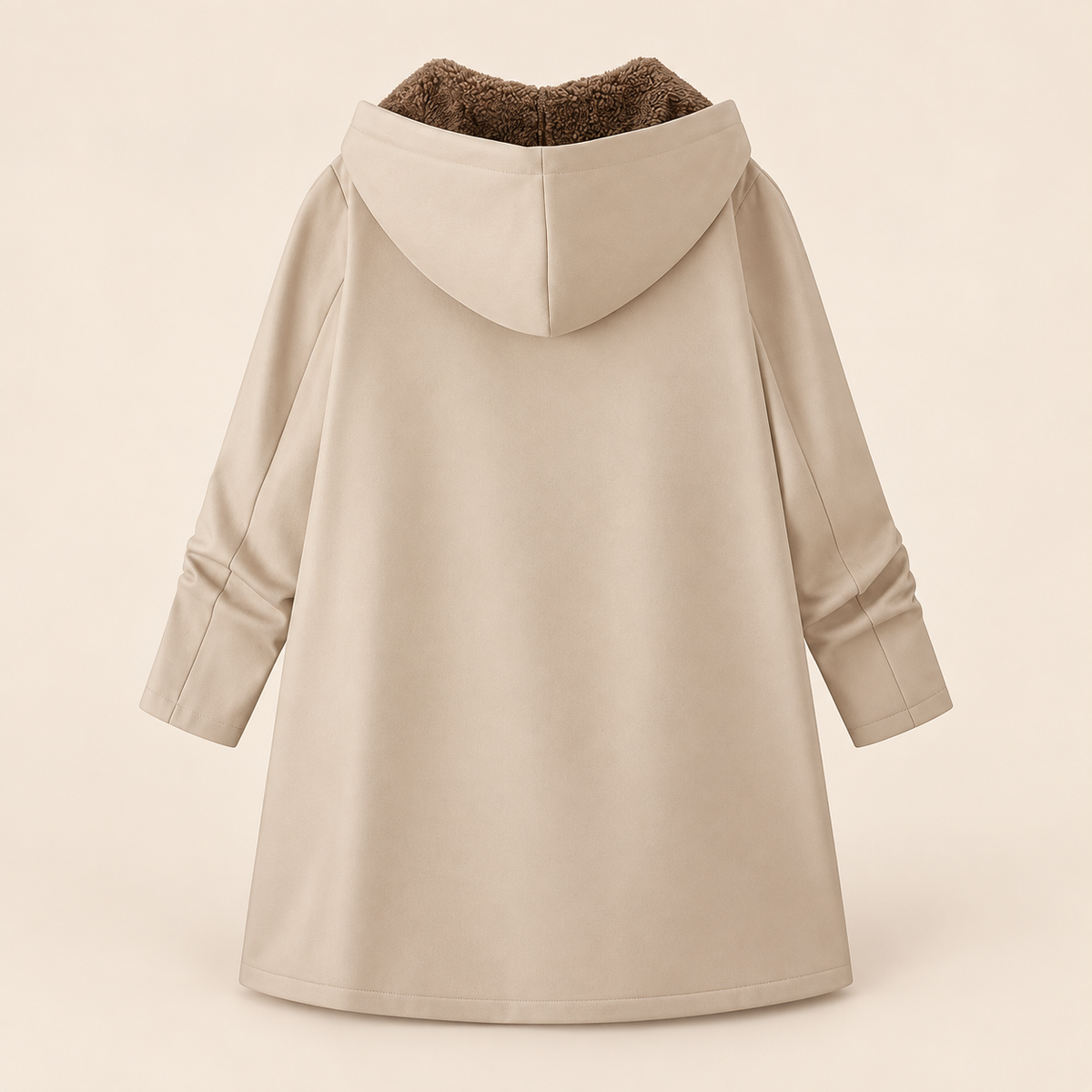 Evelyn sherpa-lined hooded coat