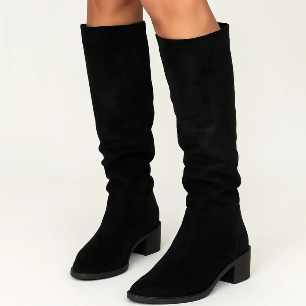 VELVÉNA™ | HIGH SUEDE BOOTS