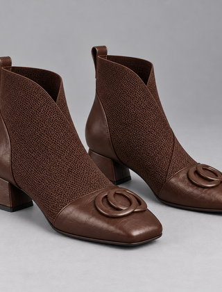 Opium leather-look ankle boots