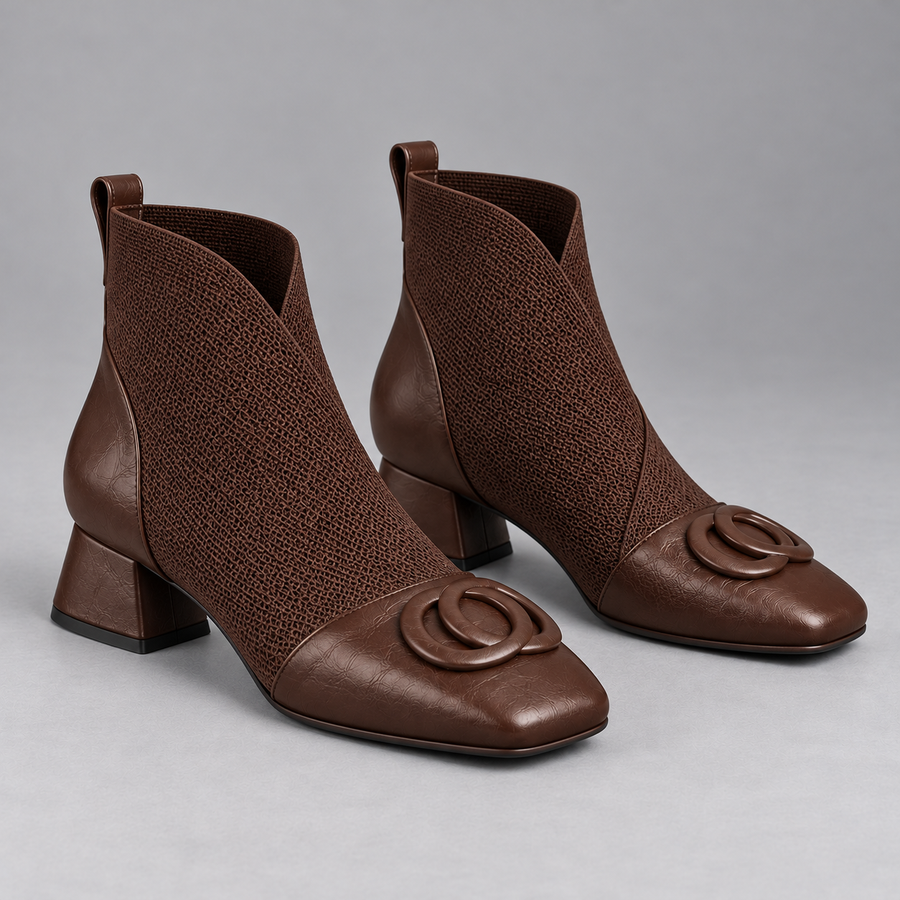 Opium leather-look ankle boots