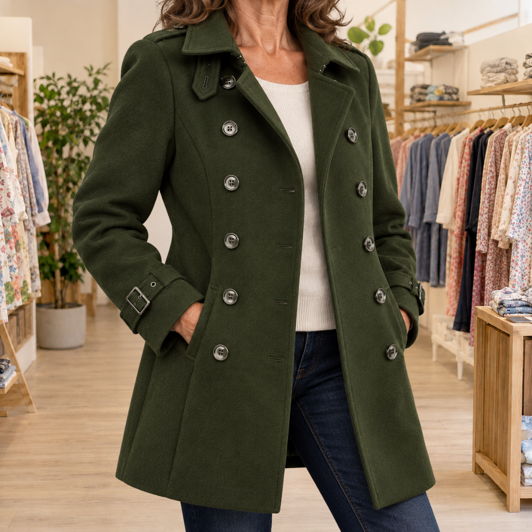 Danielle | Elegant Longline Trench Coat