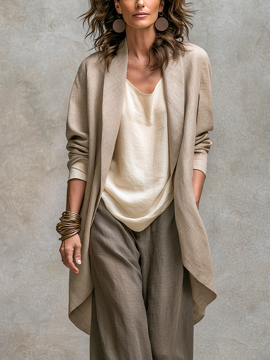 Simone layered wide-leg set