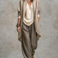 Simone layered wide-leg set