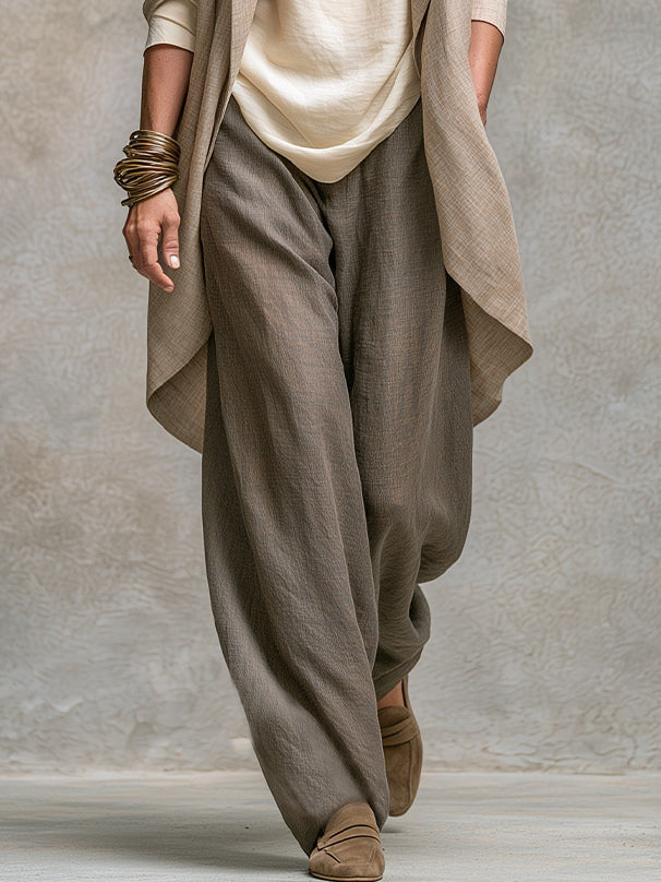 Simone layered wide-leg set