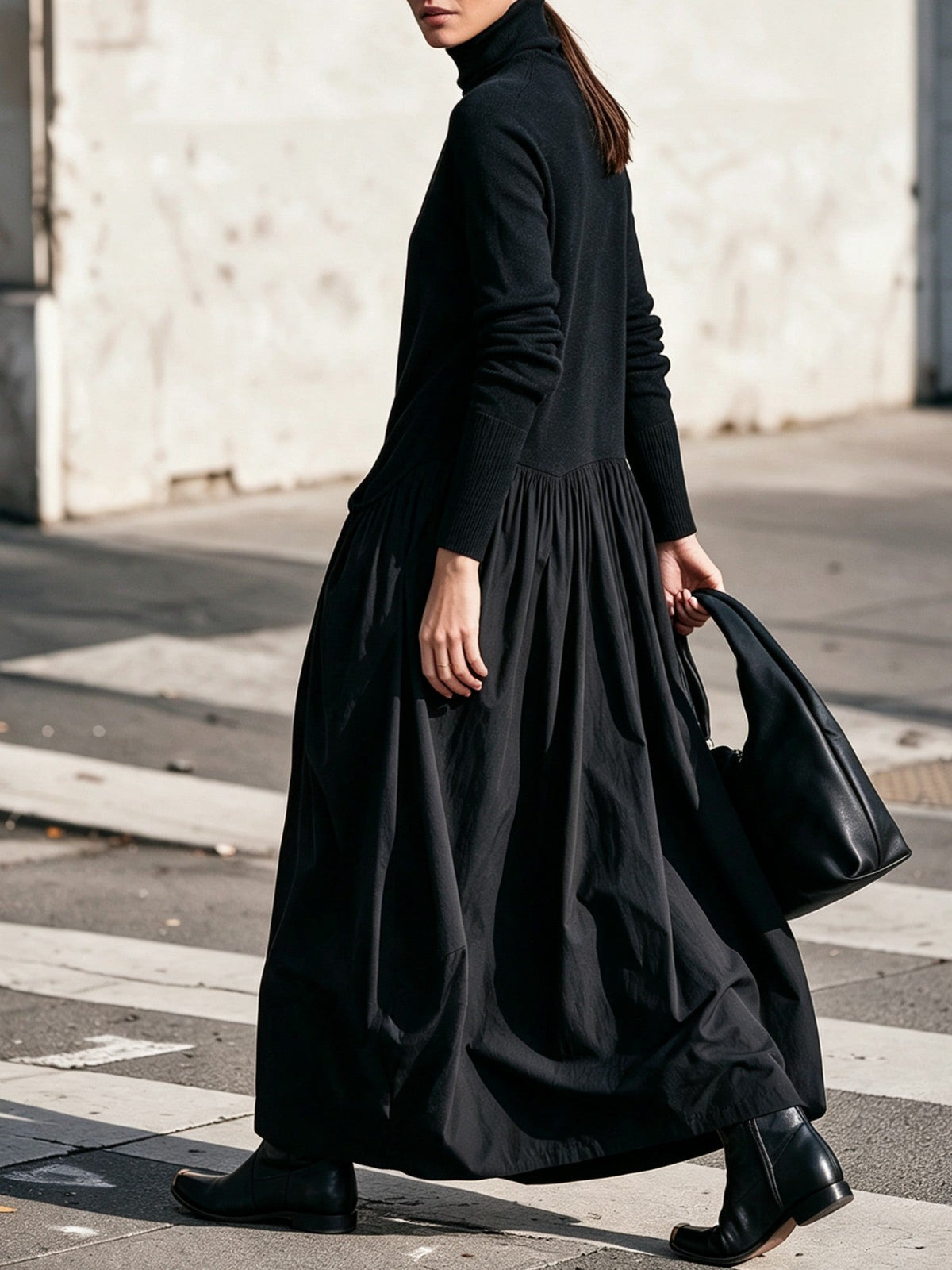 Sloane high neck pocket maxi dress