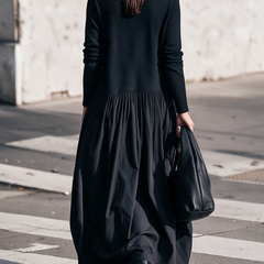 Sloane high neck pocket maxi dress