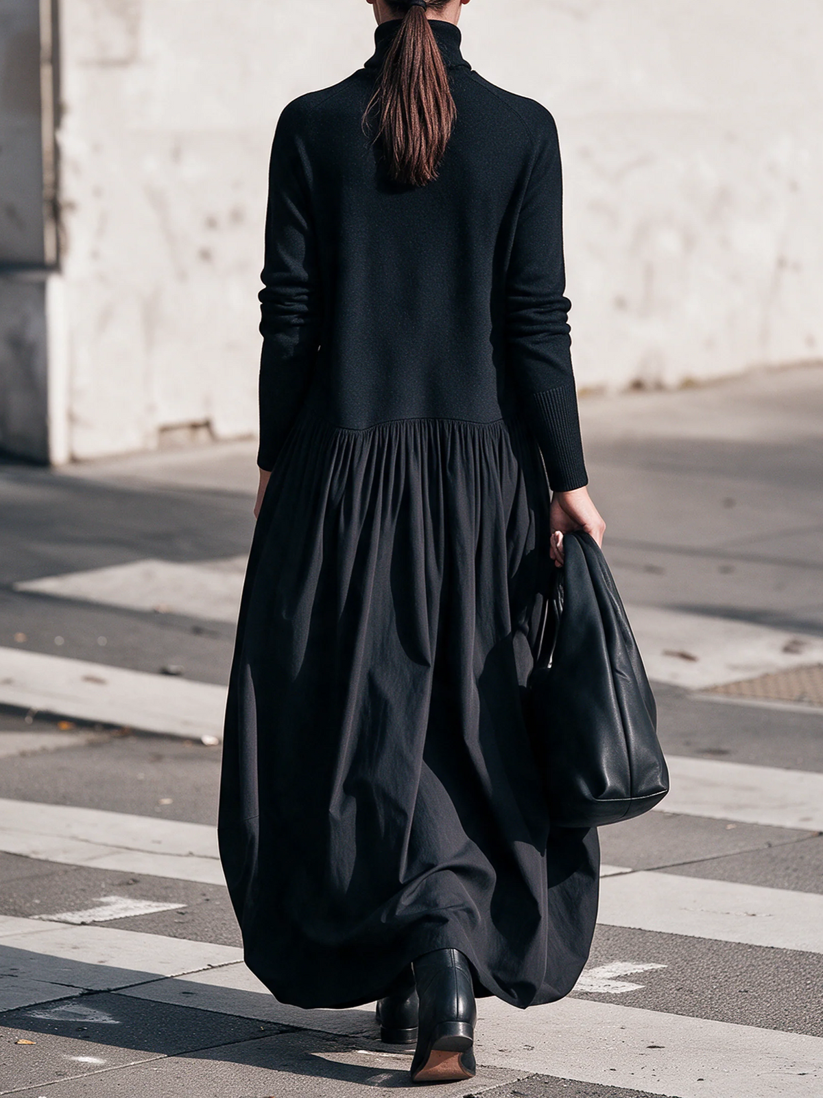 Sloane high neck pocket maxi dress