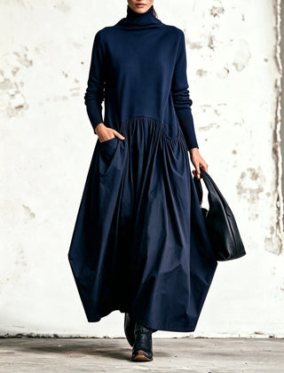 Sloane high neck pocket maxi dress