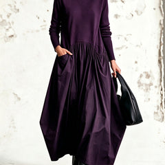 Sloane high neck pocket maxi dress