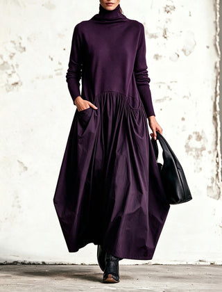 Sloane high neck pocket maxi dress