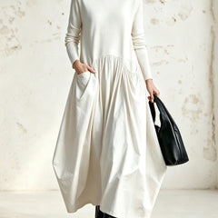 Sloane high neck pocket maxi dress