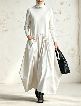 Sloane high neck pocket maxi dress
