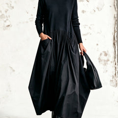 Sloane high neck pocket maxi dress