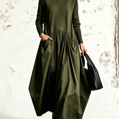 Sloane high neck pocket maxi dress