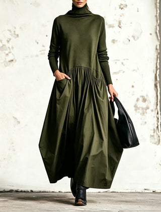 Sloane high neck pocket maxi dress