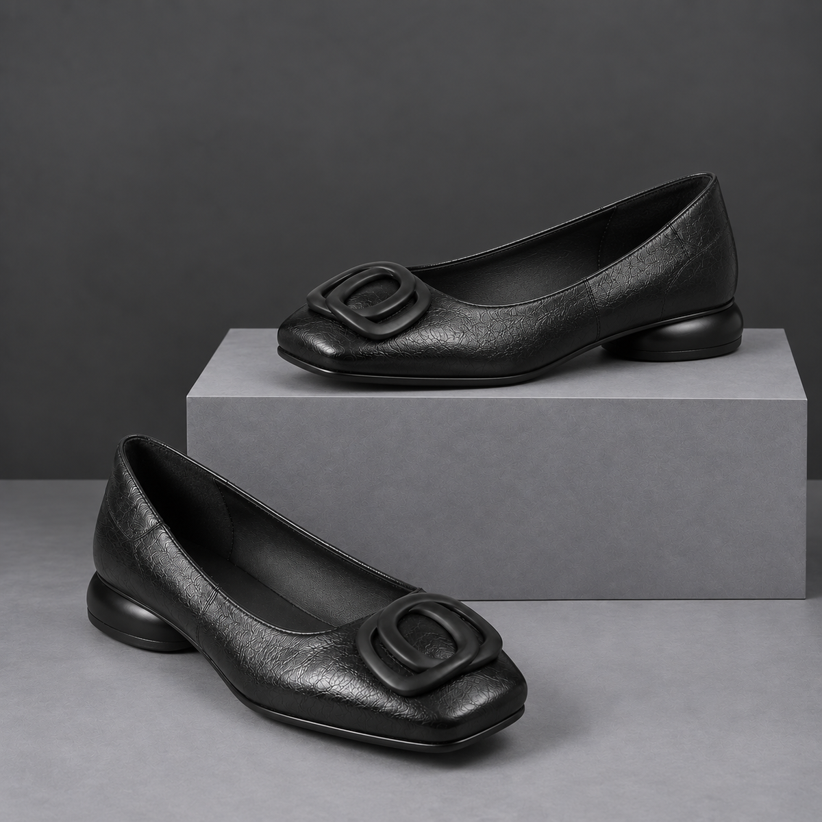 Opium Leather Flats