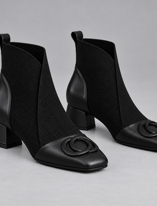 Opium leather-look ankle boots