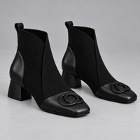Opium | Leather-Look Ankle Boots