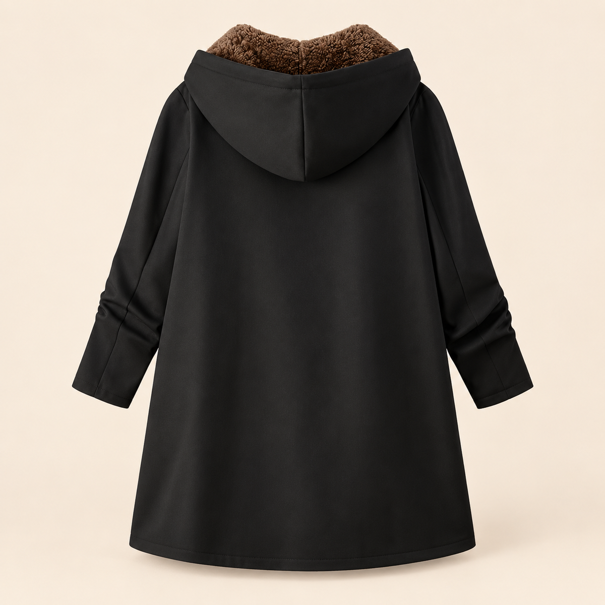 Evelyn sherpa-lined hooded coat