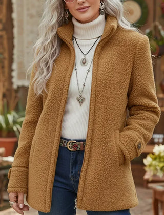 Carissa stand collar jacket