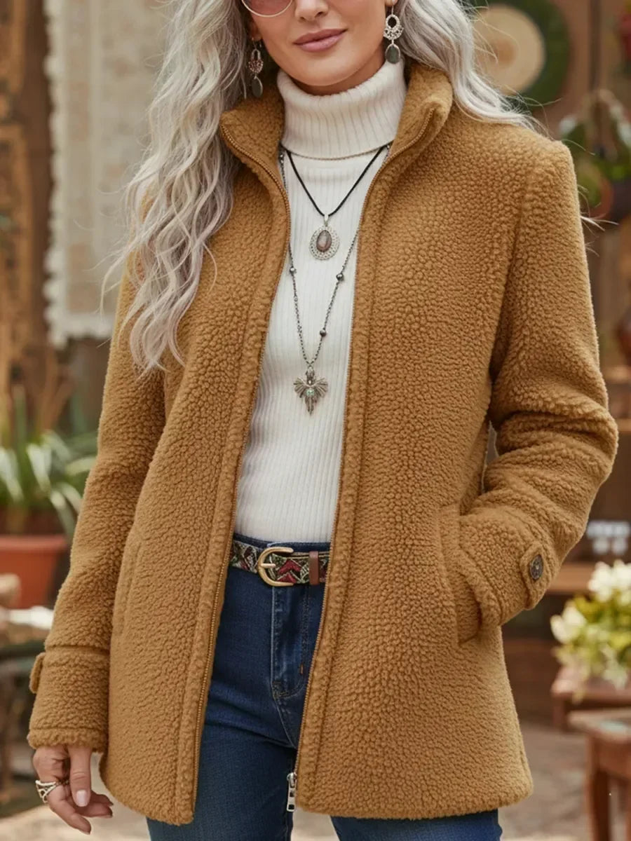 Carissa stand collar jacket