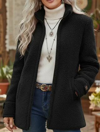 Carissa stand collar jacket