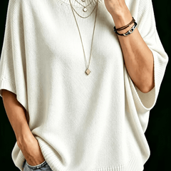 Amber casual batwing knit top