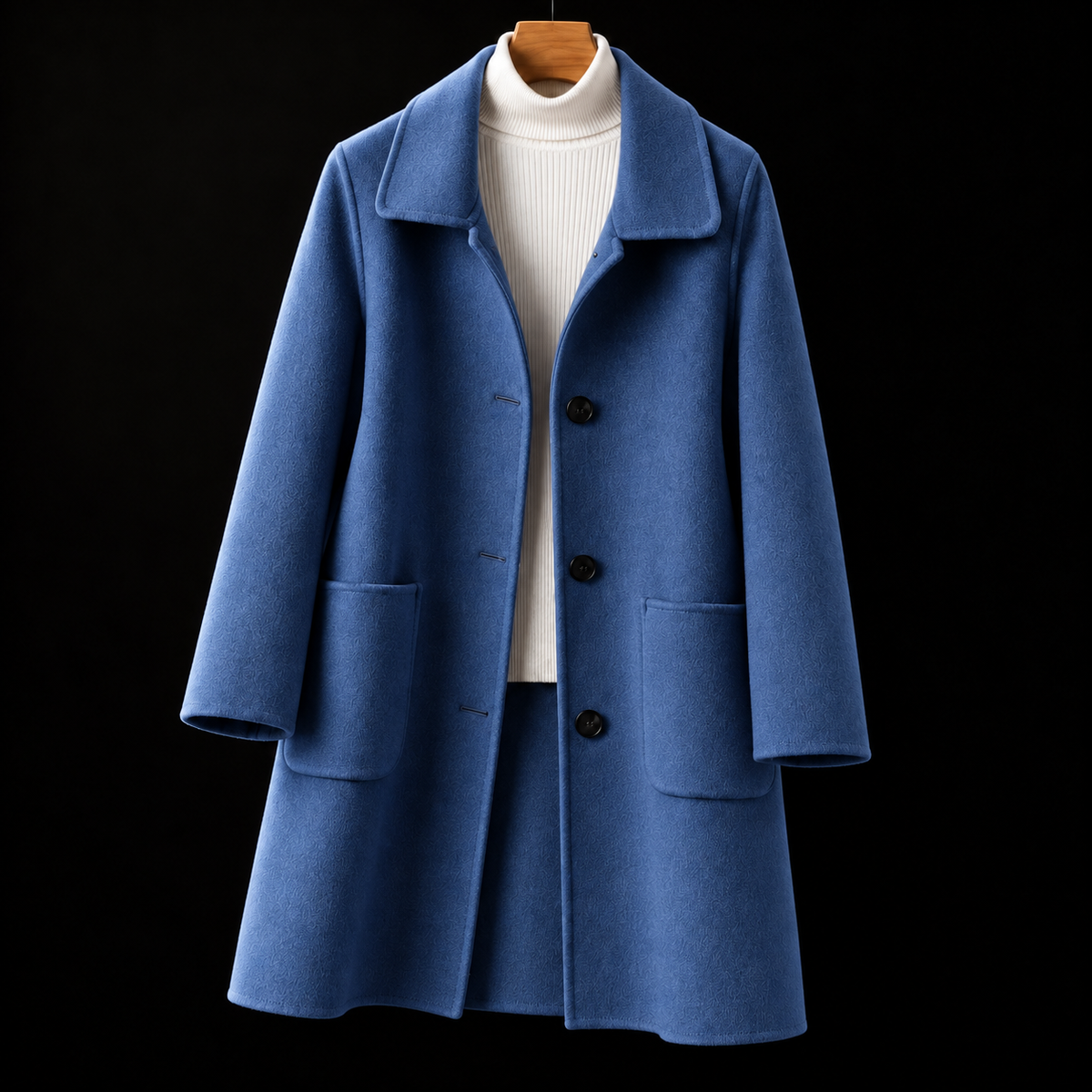 Harriet - Classic Single-Breasted Longline Coat