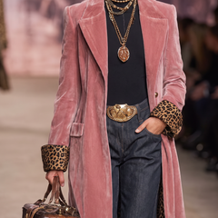 Madison velvet tailored coat
