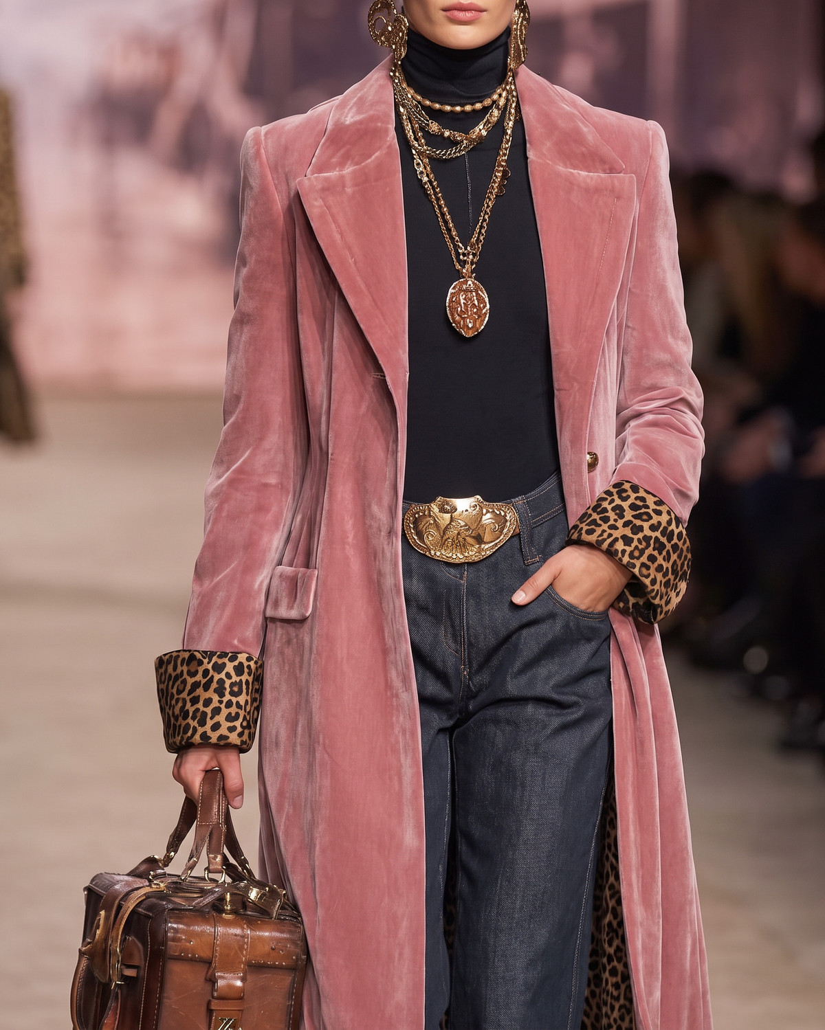 Madison velvet tailored coat