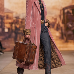 Madison velvet tailored coat
