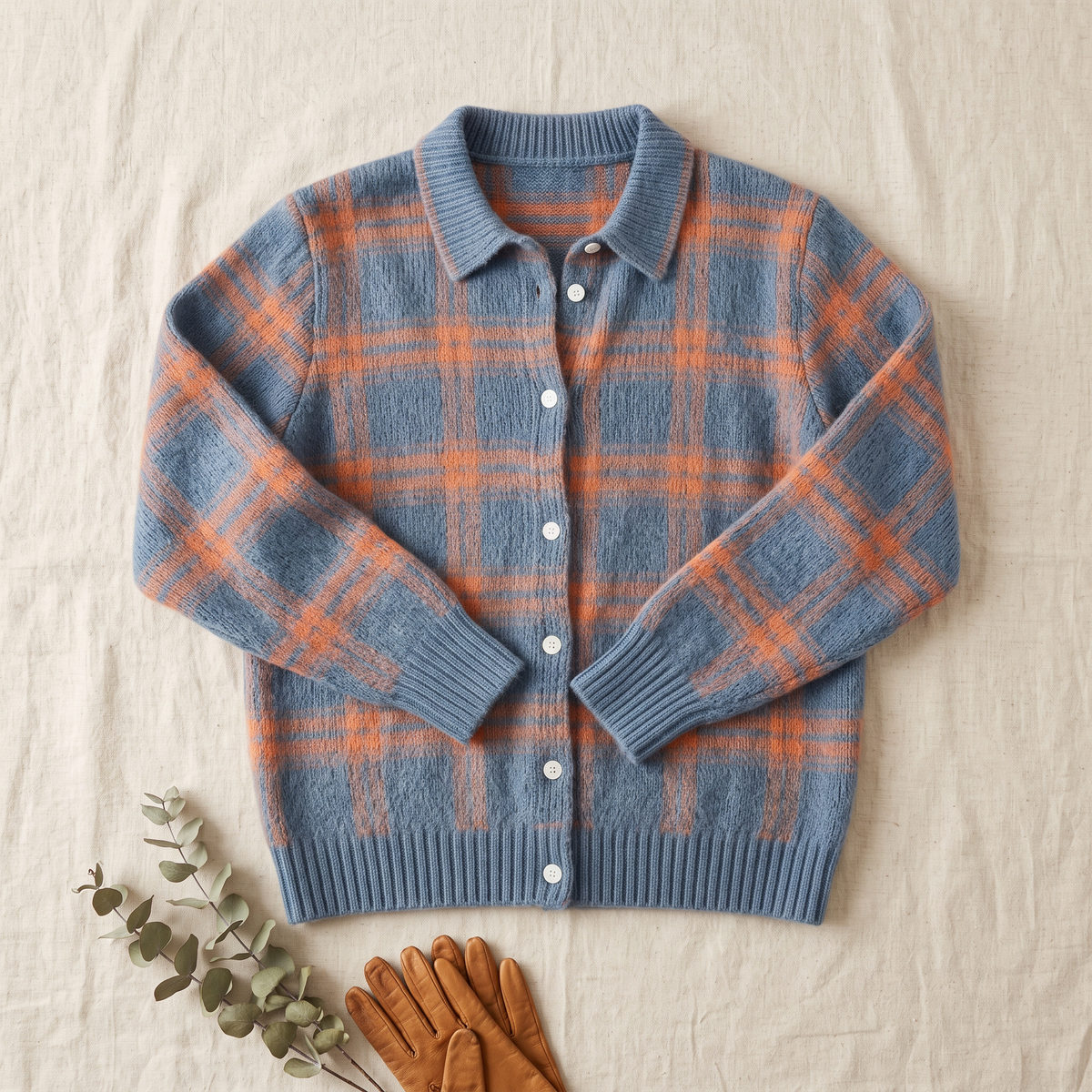Elmsworth heritage check cardigan