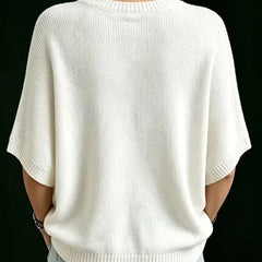 Amber casual batwing knit top