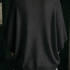 Amber casual batwing knit top
