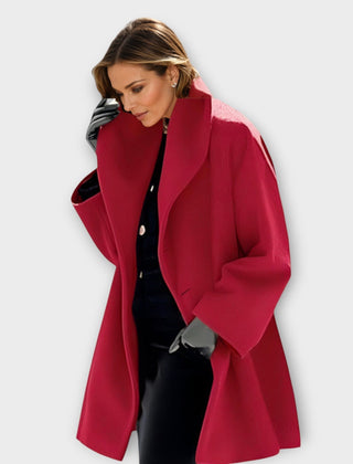 Jane wind-resistant shawl collar coat