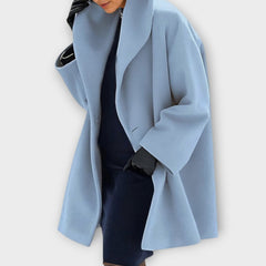 Jane wind-resistant shawl collar coat
