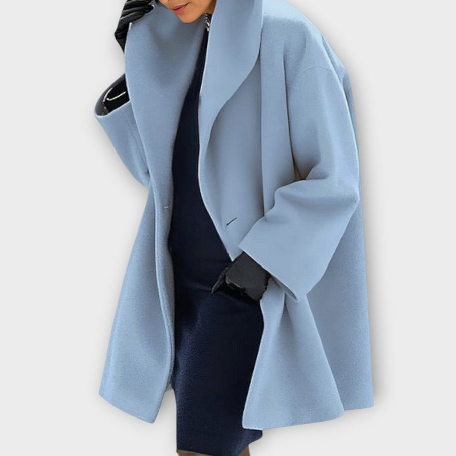 Jane wind-resistant shawl collar coat