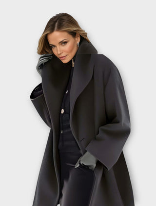 Jane wind-resistant shawl collar coat