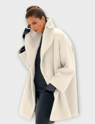 Jane wind-resistant shawl collar coat
