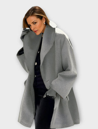 Jane wind-resistant shawl collar coat