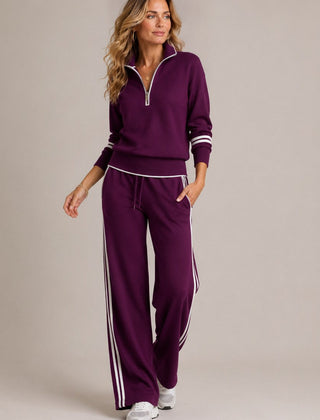 Kate half-zip jumper and wide-leg trouser set