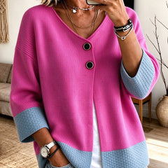 Jennifer colour-block knit cardigan