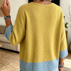 Jennifer colour-block knit cardigan